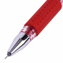 Ручка гелевая с грипом BRAUBERG "EXTRA GT NEEDLE", КРАСНАЯ, игольчатый узел 0,5 мм, линия 0,35 мм, 143921 - Ручки гелевые неавтоматические