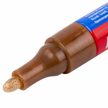Маркер-краска лаковый EXTRA (paint marker) 4 мм, МЕДНЫЙ, УСИЛЕННАЯ НИТРО-ОСНОВА, BRAUBERG, 151988 - Маркеры-краски лаковые