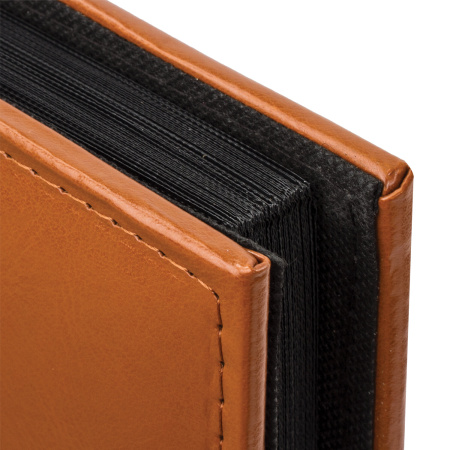 Фотоальбом BRAUBERG "Omega" на 500 фото 10х15 см, под гладкую кожу, коричневый, 391181 - Фотоальбомы