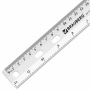 Линейка пластиковая 30 см, BRAUBERG "Crystal", прозрачная, 210284 - Линейки