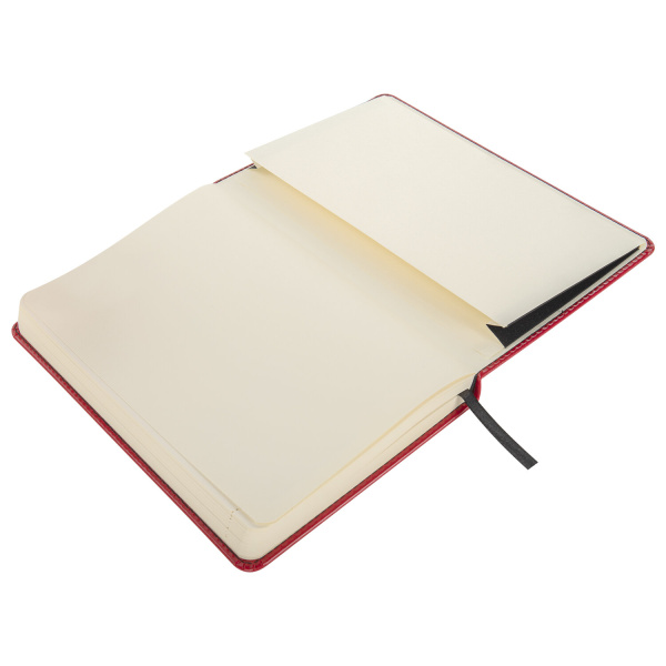 Ежедневник недатированный А5 138х213 мм BRAUBERG "Office", под кожу, 160 л., красный, 113291 - Ежедневники с покрытием "под кожу и ткань"