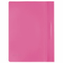 Скоросшиватель пластиковый BRAUBERG, А4, 130/180 мкм, розовый, 228672 - Папки-скоросшиватели мягкие
