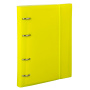 Тетрадь на кольцах А5 175х220 мм, 120 л., пластик, клетка, с резинкой, BRAUBERG, желтая, 403570 - Тетради на кольцах и сменные блоки к ним