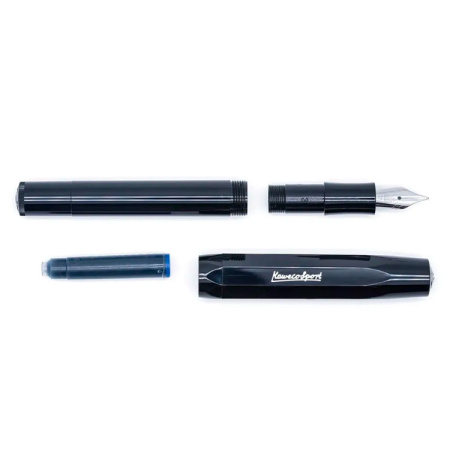 Ручка перьевая KAWECO SKYLINE Sport M 0.9мм черный корпус - Перьевые ручки