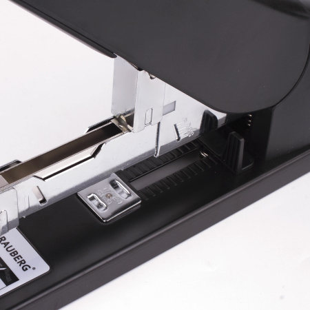 Степлер МОЩНЫЙ №24/6-23/24 BRAUBERG "Heavy duty MX", до 200 листов, черный, 222564 - Степлеры мощные