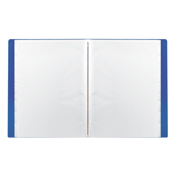 Папка 30 вкладышей BRAUBERG "Office", синяя, 0,5 мм, 222631 - Папки с вкладышами (файлами)