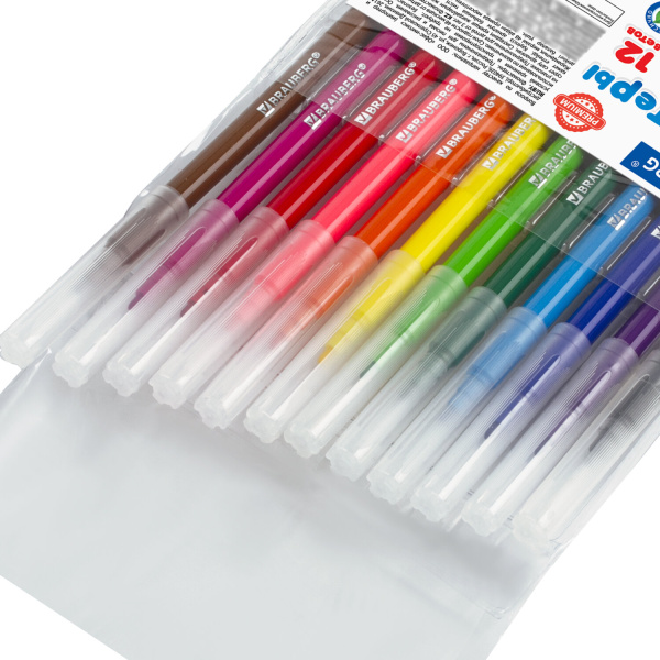 Фломастеры BRAUBERG "PREMIUM", 12 цветов, КЛАССИЧЕСКИЕ, вентилируемый колпачок, ПВХ-упаковка с европодвесом, 151934 - Фломастеры классические