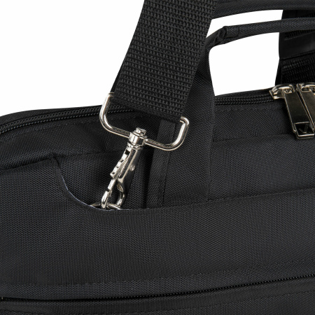 Сумка-портфель BRAUBERG с отделением для ноутбука 15,6", "Chance", 3 кармана, черная, 40х30х4 см, 240458 - Сумки деловые с отделением для ноутбука и планшета