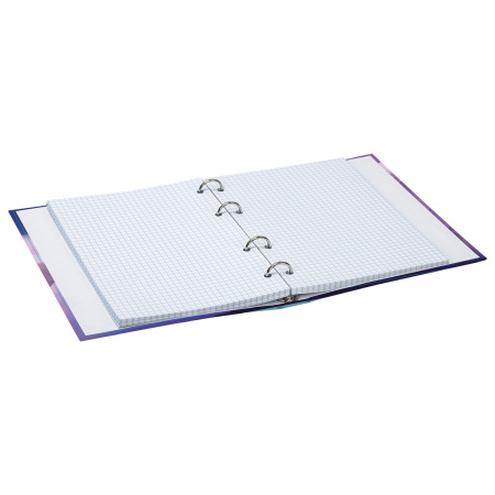 Тетрадь на кольцах А5 (165х215 мм), 160 листов, твердый картон, клетка, BRAUBERG, Мечты, 404092 - Тетради на кольцах и сменные блоки к ним