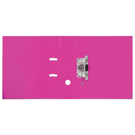 Папка-регистратор BRAUBERG "EXTRA", 75 мм, розовая, двустороннее покрытие пластик, металлический уголок, 228575 - Папки-регистраторы с арочным механизмом