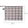 Папка-конверт на молнии А4 (335х243 мм), ткань в клетку, BRAUBERG "Checked", 223892 - Папки-конверты на молнии