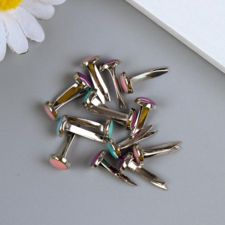 Набор брадсов "Капельки краски", в упаковке 15 шт, размер брадса 0,6*1,1см