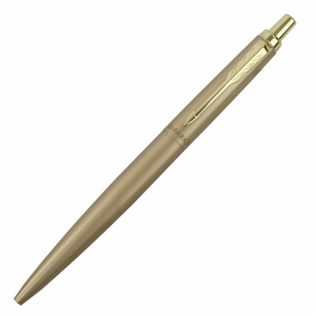 Ручка шариковая PARKER "Jotter XL Monochrome Gold GT", корпус золотой, нержавеющая сталь, синяя,2122754 - Ручки шариковые подарочные