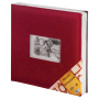 Фотоальбом BRAUBERG на 500 фото 10х15 см, ткань, бордовый, 391187 - Фотоальбомы
