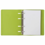 Тетрадь на кольцах А5 (180х220 мм), 120 листов, под кожу, клетка, BRAUBERG "Joy", зелёный/светло-зелёный, 129991 - Тетради на кольцах и сменные блоки к ним