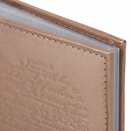 Фотоальбом BRAUBERG "I love you" на 200 фото 10х15 см, под кожу, бумажные страницы, переплет, бокс, 391175 - Фотоальбомы