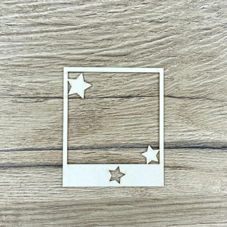 Чипборд "Рамочка со звездами" толщина 1,55 мм
