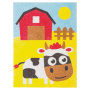 Набор для творчества "Картина из цветного песка", "В деревне", 2 самоклеящиеся основы 20х15 см, ЮНЛАНДИЯ, 662371 - Изготовление фресок