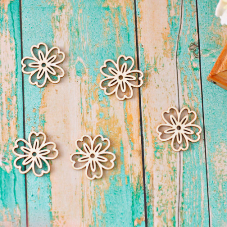 Чипборд "Цветы" толщина 1,55 мм - Цветы, листочки, веточки