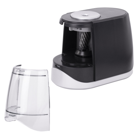 Точилка электрическая BRAUBERG ONE фреза с автостопом, 4 батарейки AA/USB (под адаптер), 270577 - Точилки электрические