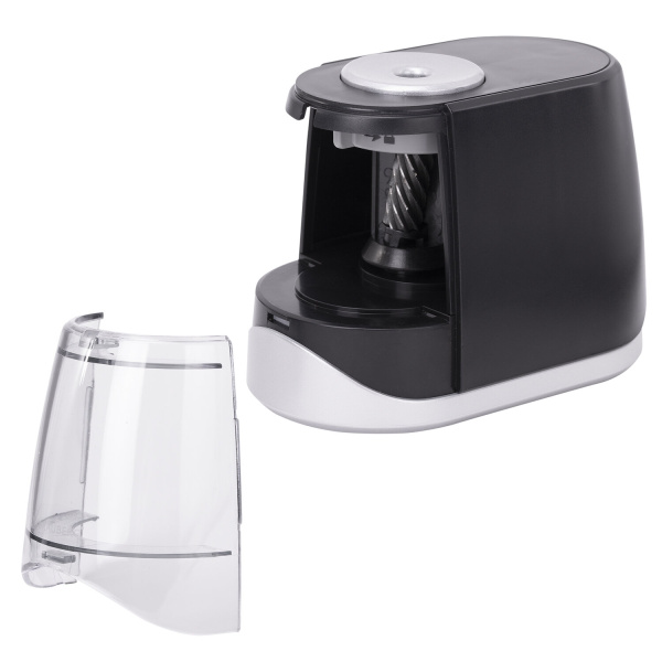 Точилка электрическая BRAUBERG ONE фреза с автостопом, 4 батарейки AA/USB (под адаптер), 270577 - Точилки электрические