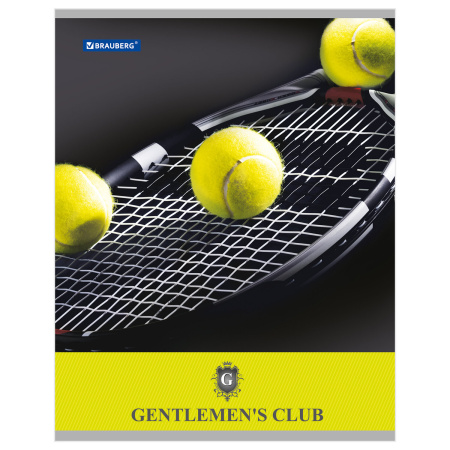 Тетрадь А5, 48 л., BRAUBERG скоба, клетка, обложка картон, КЛУБ ДЖЕНТЕЛЬМЕНОВ, 401835 - Тетради 40-48 листов