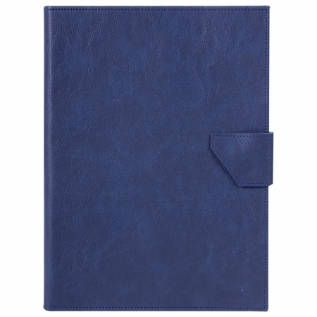 Папка-органайзер семейная для 4-х комплектов документов, формат А4, экокожа, синяя, BRAUBERG, 238206
