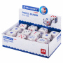 Ластик BRAUBERG "Cubo", 24х24х24 мм, белый, ассорти, 223605 - Ластики классические