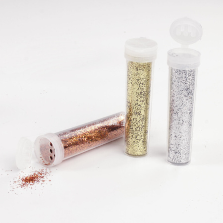 Блестки (глиттер) для декора, поделок, DIY, творчества, оформления, ОСТРОВ СОКРОВИЩ, НАБОР МЕТАЛЛИК, 6 цветов по 6,5 грамм, блистер, 662222 - Блестки для декора