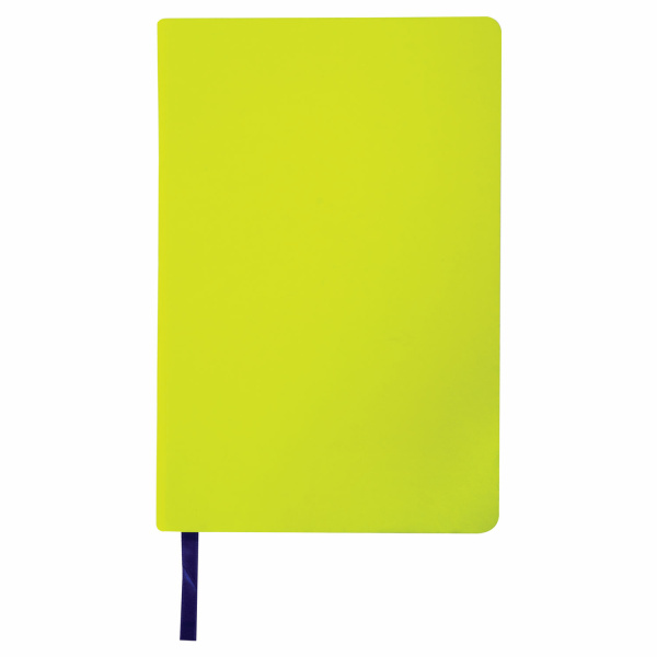 Ежедневник недатированный А5 138х213 мм BRAUBERG "Flex" под кожу, гибкий, 136 л., салатовый, 111677 - Ежедневники с покрытием "под кожу и ткань"