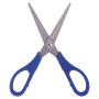 Ножницы BRAUBERG для левши "Left hand", 170 мм, синие, 2-х сторонняя заточка, 236785 - Ножницы универсальные