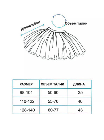 Юбка нарядная из фатина черная - Юбки