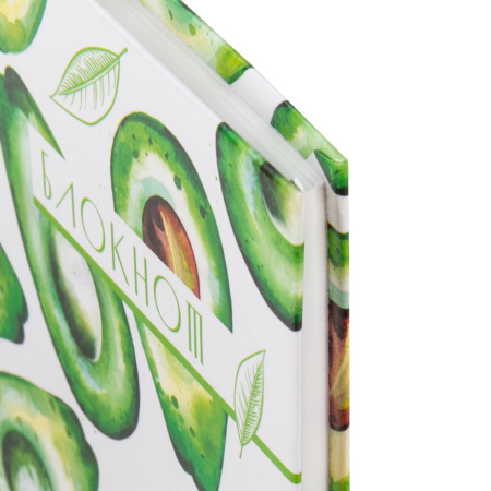 Блокнот (135х206 мм) А5 STAFF, 80 л., твердый, клетка, "Авокадо", 111598 - Блокноты в книжном переплете