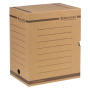 Короб архивный с клапаном А4 (260х325 мм), 200 мм, до 1800 листов, плотный, микрогофрокартон, BRAUBERG, 126510 - Накопители документов