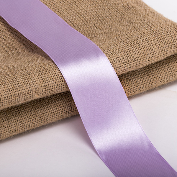Лента атласная ширина 50 мм, длина 23 м, сиреневая, BRAUBERG, 591529 - Ленты для декора, рукоделия и упаковки подарков