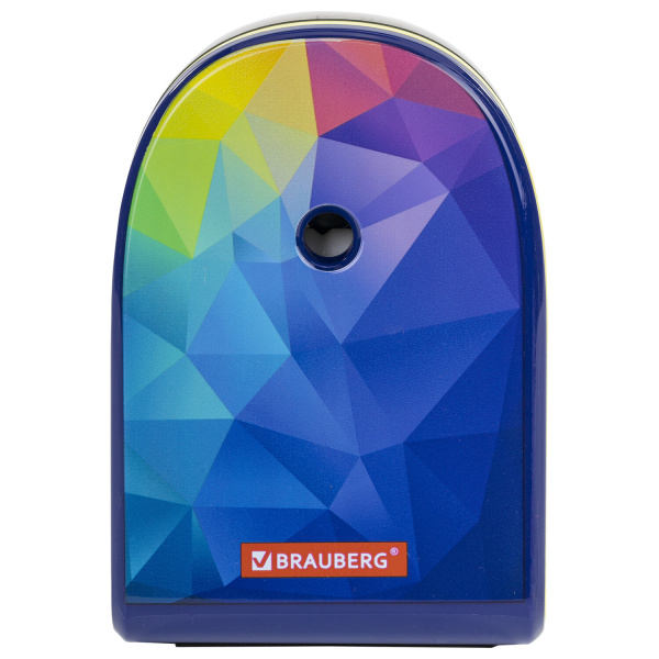 Точилка механическая BRAUBERG "MULTICOLOR", корпус с печатью, 228489 - Точилки механические