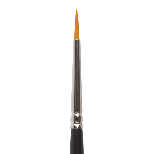 Кисть художественная проф. BRAUBERG ART CLASSIC, синтетика жесткая, круглая, № 1, короткая ручка, 200644 - Кисти художественные из синтетического волоса