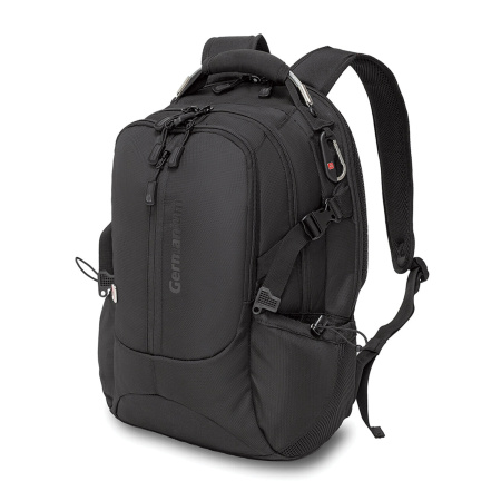 Рюкзак GERMANIUM "S-02" универсальный, с отделением для ноутбука, усиленная ручка, черный, 47х31х16 см, 226948 - Рюкзаки с отделением для ноутбука