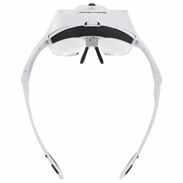 Лупа налобная с LED-ПОДСВЕТКОЙ, 5 сменных линз 95х33 мм, увеличение 1,0 - 3,5, BRAUBERG, 455929 - Лупы