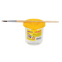 Стакан-непроливайка ЮНЛАНДИЯ, желтая крышка, 191311 - Аксессуары для рисования