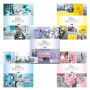 Тетрадь А5, 96 л., HATBER, скоба, клетка, обложка картон, "BEAUTIFUL COLOURE" (5 видов), 96Т5В1, T241349 - Тетради более 60 листов