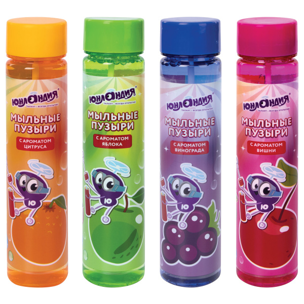 Мыльные пузыри ЮНЛАНДИЯ, 230 мл, с фруктовым запахом, 591175 - Мыльные пузыри