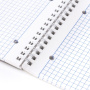 Тетрадь А4, 96 листов, BRAUBERG, гребень, клетка, обложка картон, ОДИН ЦВЕТ, 401882 - Тетради формата А4