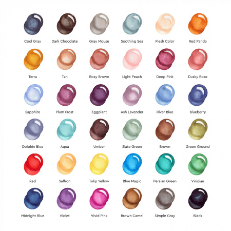 Набор акварельных маркеров SKETCHMARKER "Aqua Pro" Animals 36 цв - Аквамаркеры