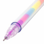 Ручка с топпером гелевая ЮНЛАНДИЯ "Хрустальный шар", ассорти, РАДУЖНЫЕ чернила, игольчатый пишущий узел 0,7 мм, 1 шт, 143785 - Ручки фигурные
