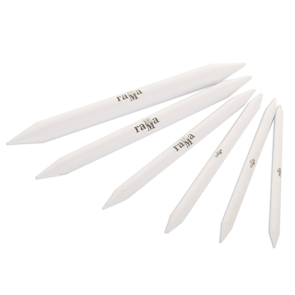 Растушевка бумажная ГАММА "Студия", набор 6 шт., пакет, европодвес, 080219_09 - Инструменты для художественно-живописных работ