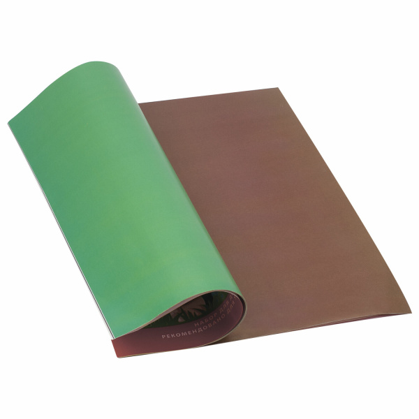 Цветная бумага А4 мелованная (глянцевая), ВОЛШЕБНАЯ, 10 листов 10 цветов, на скобе, BRAUBERG, 200х275 мм, "Зайчата", 129926 - Цветная бумага