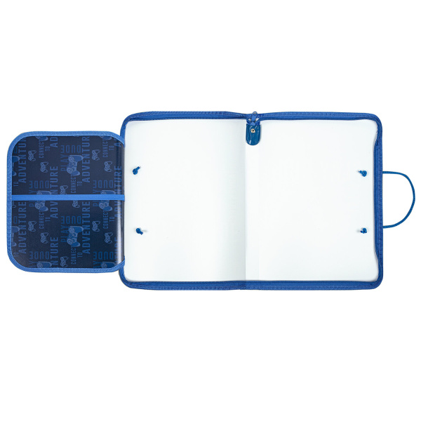 Папка для труда на молнии с ручками ПИФАГОР А4, 1 отделение, пластик, органайзер, "Aracde Fun", 271474 - Папки для тетрадей и уроков труда