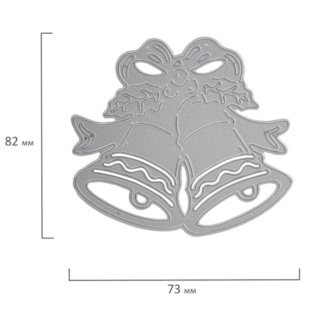 Нож "Колокольчики" для Машинки для вырубки и тиснения ОС-5, 82х73 мм, ОСТРОВ СОКРОВИЩ, 663825, 861-041 - Машинки, ножи и маты для вырубки, клише для тиснения