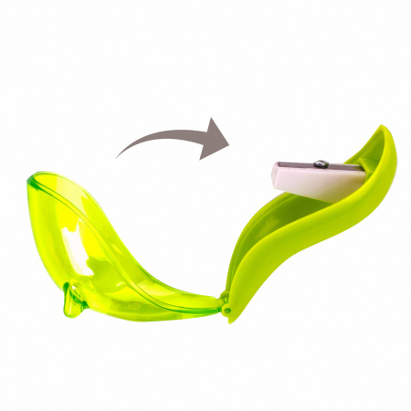 Точилка ЮНЛАНДИЯ "Морской котик", с контейнером, пластиковая, корпус ассорти, 228463 - Точилки ручные